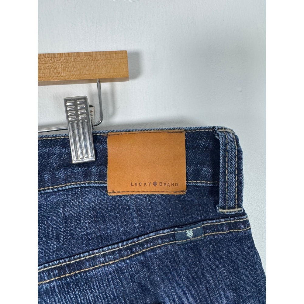 Classic Lucky Brand Womens 14W Skinny Jeans‎ Dark Indigo Mid Rise Stretch Denim - Picture 9 of 11